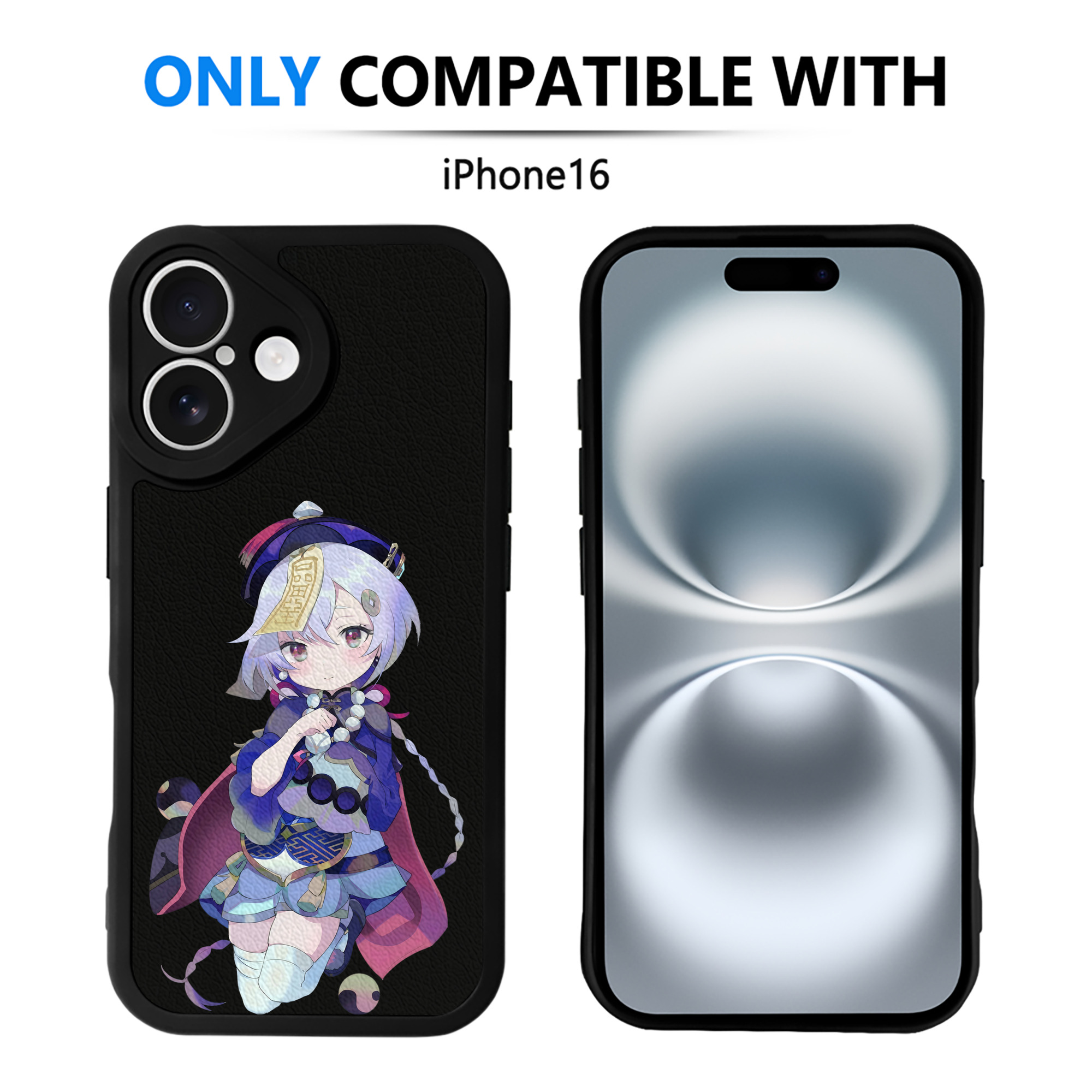げんし神 七七 なな  genshin Nana 【iPhone 16シリーズ対応】シリコンスマホケース（レザー調） 材質：シリコン